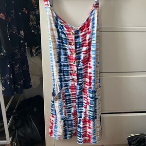Red White and Blue Romper